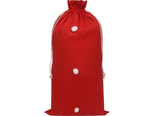 Мешок подарочный с помпонами Мешок подарочный с помпонами