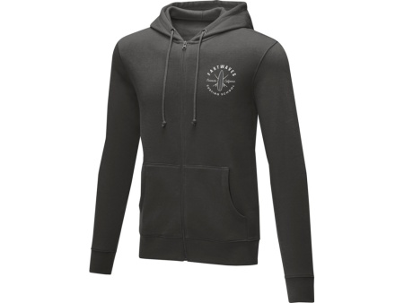 Мужская толстовка на молнии Theron, storm grey Мужская толстовка на молнии Theron, storm grey