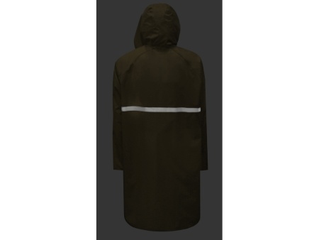 Длиный дождевик Lanai  из полиэстера со светоотражающей тесьмой, молочный Длиный дождевик Lanai  из полиэстера со светоотражающей тесьмой, молочный