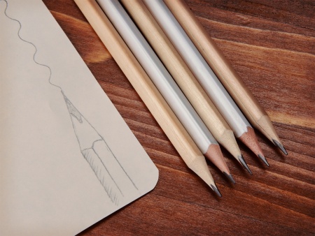 Карандаш чернографитовый трехгранный Графит 3D, белый Карандаш чернографитовый трехгранный Графит 3D, белый