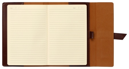 Бизнес-блокнот А5 с клапаном Fabrizio, 80 листов, коричневый Бизнес-блокнот А5 с клапаном Fabrizio, 80 листов, коричневый