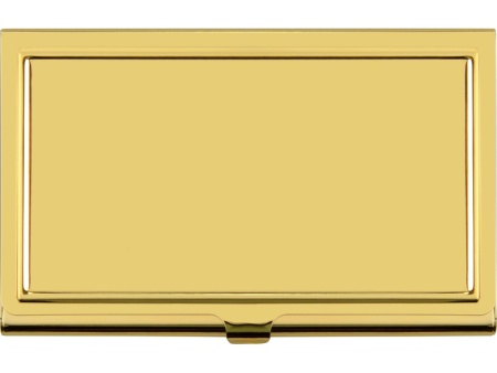 Визитница Белуччи, золотистый глянцевый (Р)