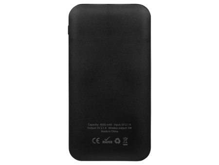 Портативное беспроводное зарядное устройство Impulse, 4000 mAh, черный