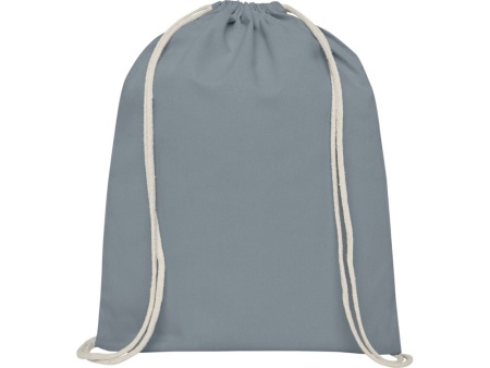 Рюкзак со шнурком Tenes из хлопка плотностью 140 г/м2, серый Рюкзак со шнурком Tenes из хлопка плотностью 140 г/м2, серый