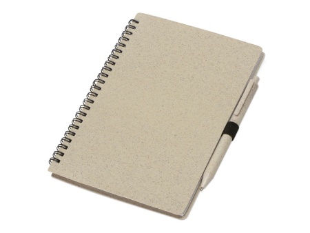 Блокнот А5 Toledo M, бежевый + ручка шариковая Pianta из пшеничной соломы, бежевый Блокнот А5 Toledo M, бежевый + ручка шариковая Pianta из пшеничной соломы, бежевый