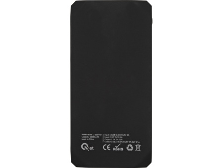 Портативное зарядное устройство Quickr с функцией быстрой зарядки, 10000 mAh, черный